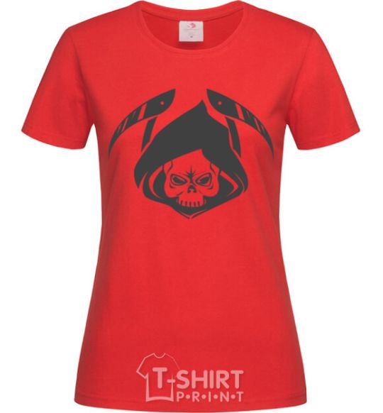 Women's T-shirt Death red фото