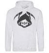 Men`s hoodie Death sport-grey фото