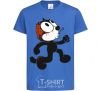 Kids T-shirt The cat and the brain royal-blue фото