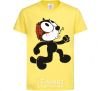 Kids T-shirt The cat and the brain cornsilk фото