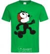 Men's T-Shirt The cat and the brain kelly-green фото