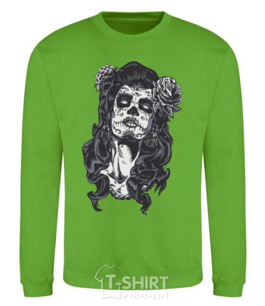 Sweatshirt Santa Muerte orchid-green фото