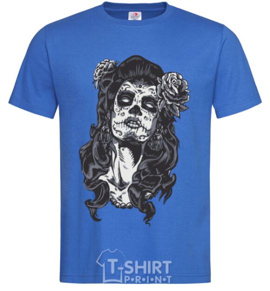 Men's T-Shirt Santa Muerte royal-blue фото