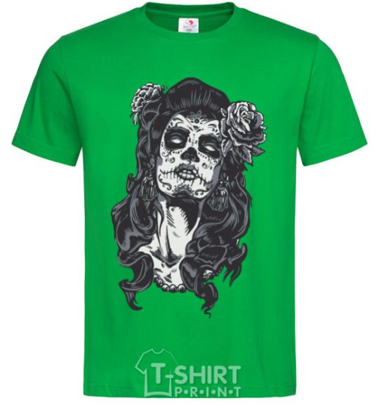 Men's T-Shirt Santa Muerte kelly-green фото