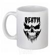 Ceramic mug DEATH SKULL White фото