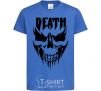 Kids T-shirt DEATH SKULL royal-blue фото