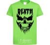 Kids T-shirt DEATH SKULL orchid-green фото