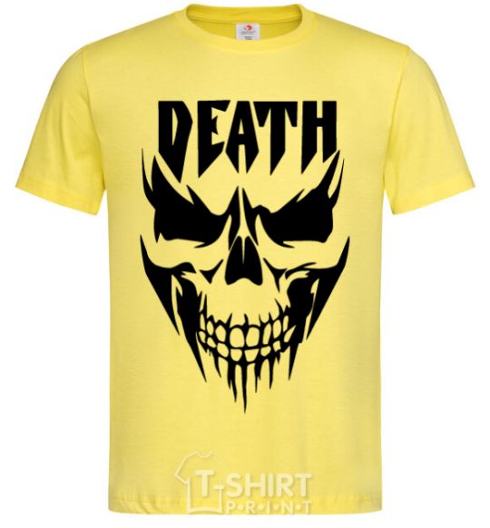 Men's T-Shirt DEATH SKULL cornsilk фото