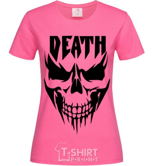 Women's T-shirt DEATH SKULL heliconia фото