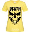 Women's T-shirt DEATH SKULL cornsilk фото