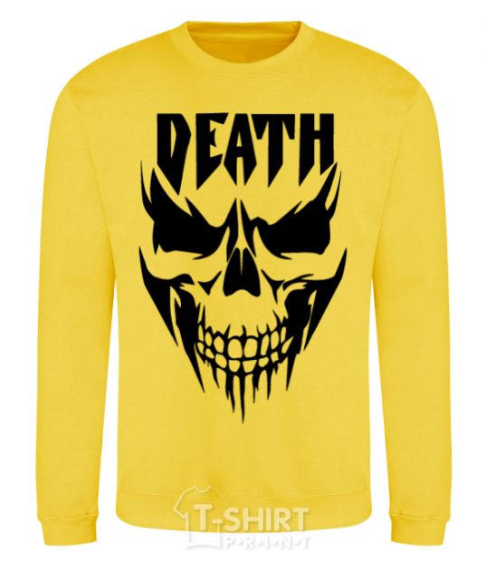 Sweatshirt DEATH SKULL yellow фото