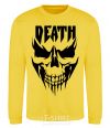 Sweatshirt DEATH SKULL yellow фото