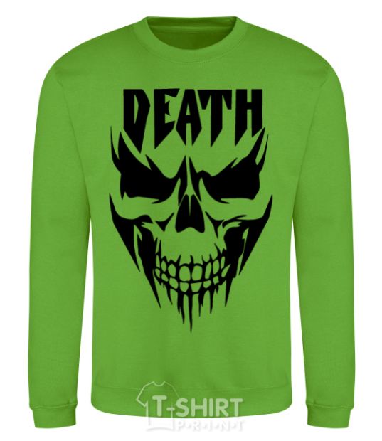 Sweatshirt DEATH SKULL orchid-green фото