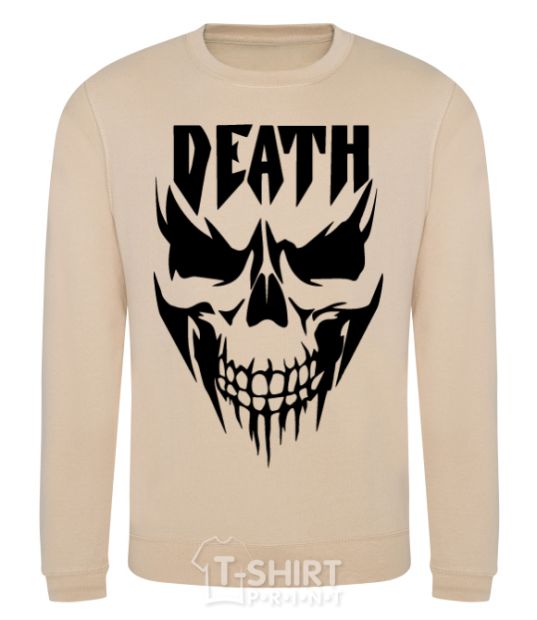 Sweatshirt DEATH SKULL sand фото