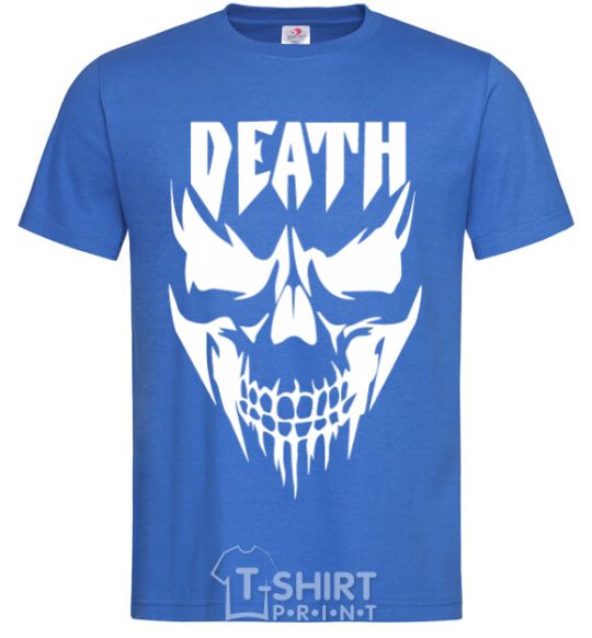 Мужская футболка DEATH SKULL Ярко-синий фото