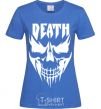 Women's T-shirt DEATH SKULL royal-blue фото