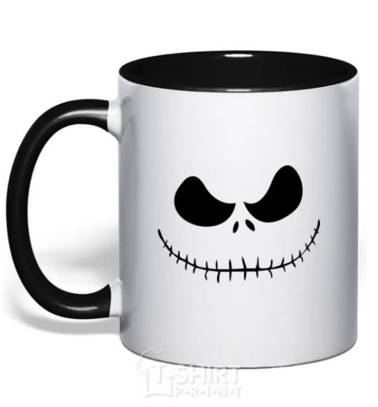 Mug with a colored handle Jack black фото