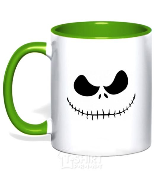 Mug with a colored handle Jack kelly-green фото