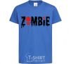 Kids T-shirt zombie red royal-blue фото