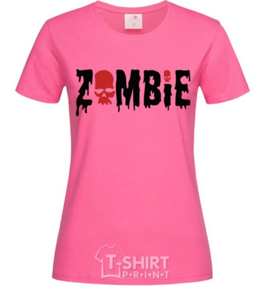 Women's T-shirt zombie red heliconia фото