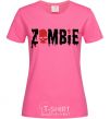 Женская футболка zombie red Ярко-розовый фото