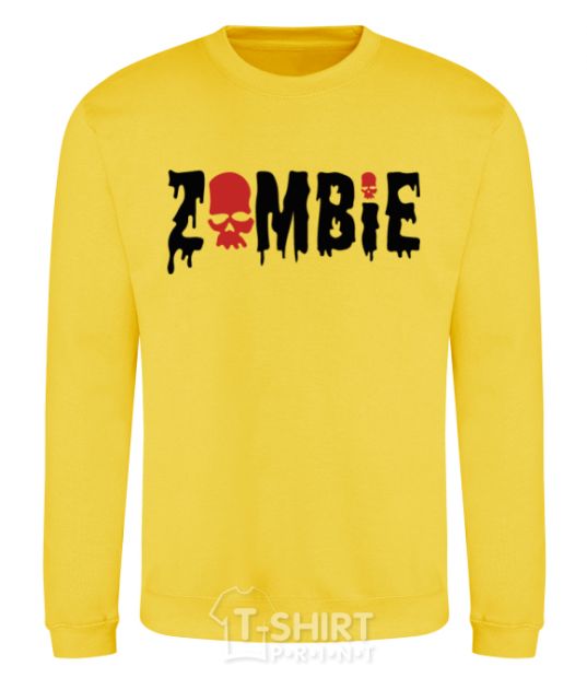 Свитшот zombie red Солнечно желтый фото