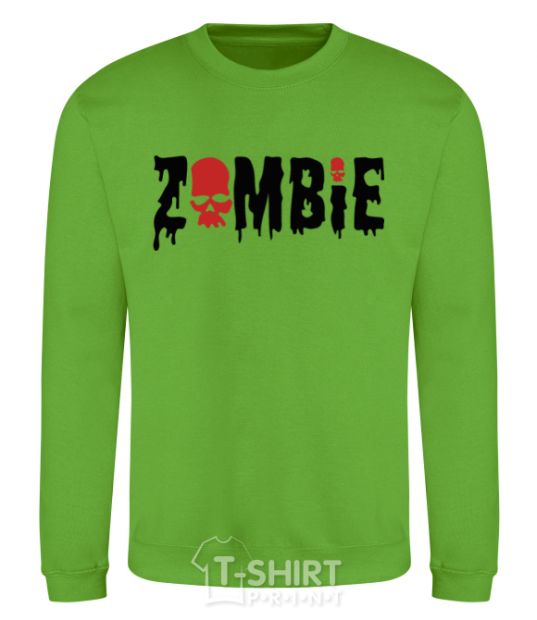 Sweatshirt zombie red orchid-green фото