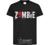 Kids T-shirt zombie red black фото