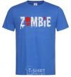 Men's T-Shirt zombie red royal-blue фото