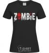 Женская футболка zombie red Черный фото