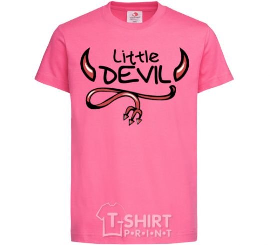 Детская футболка Little Devil original Ярко-розовый фото
