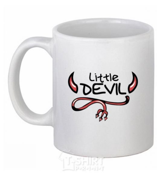 Чашка керамическая Little Devil original Белый фото