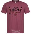 Men's T-Shirt Little Devil original burgundy фото