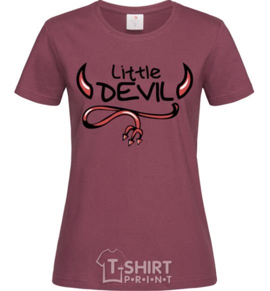 Женская футболка Little Devil original Бордовый фото