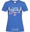Женская футболка Little Devil original Ярко-синий фото