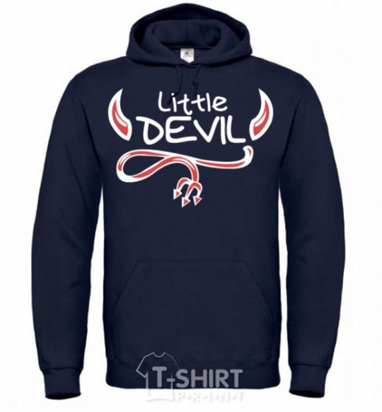 Men`s hoodie Little Devil original navy-blue фото