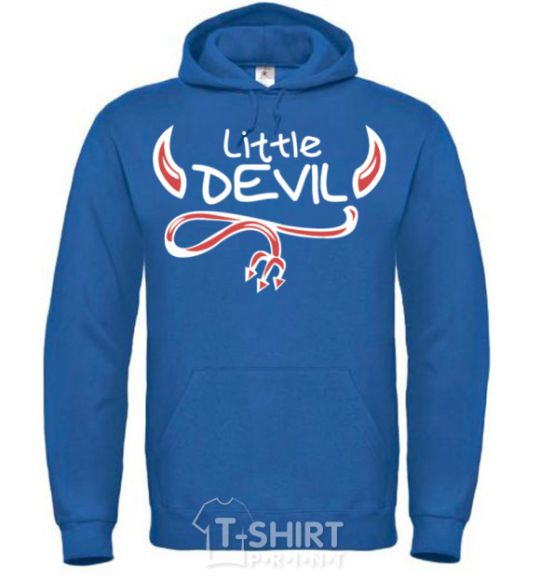 Men`s hoodie Little Devil original royal фото