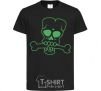 Kids T-shirt zombie bone black фото
