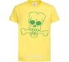 Kids T-shirt zombie bone cornsilk фото