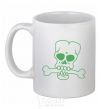 Ceramic mug zombie bone White фото