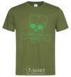 Men's T-Shirt zombie bone millennial-khaki фото