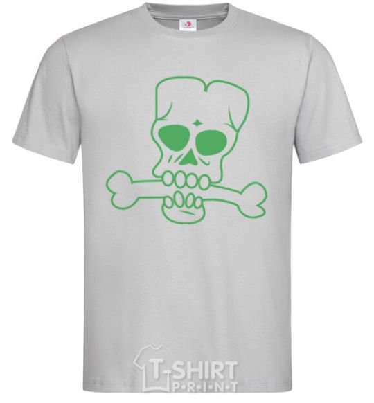 Men's T-Shirt zombie bone grey фото
