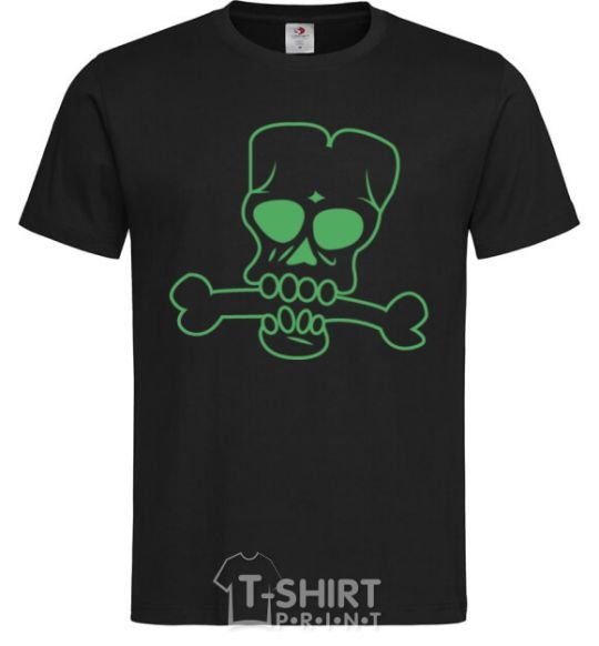 Мужская футболка zombie bone Черный фото