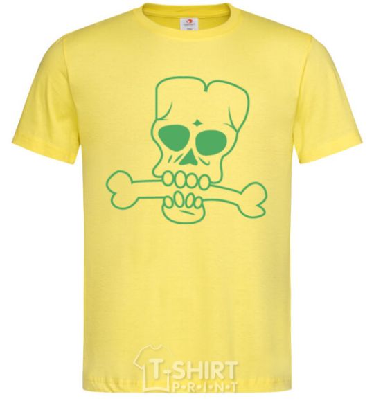 Мужская футболка zombie bone Лимонный фото