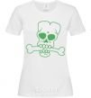 Women's T-shirt zombie bone White фото