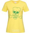Женская футболка zombie bone Лимонный фото