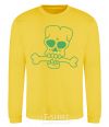 Sweatshirt zombie bone yellow фото