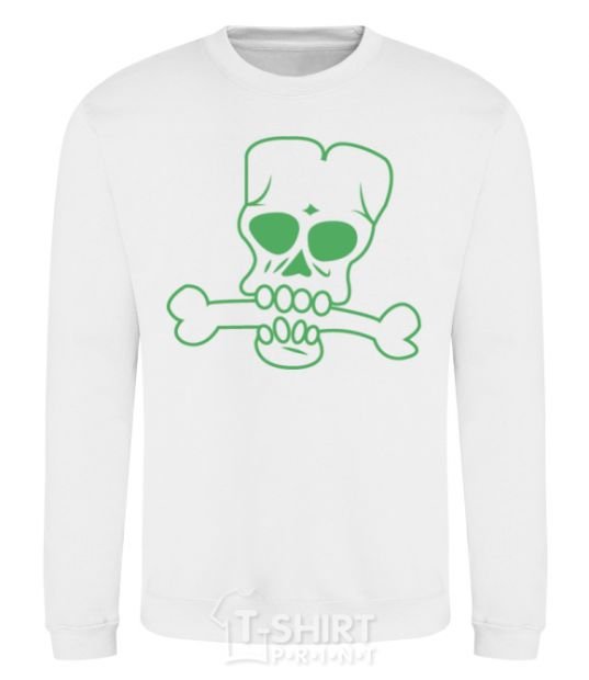 Sweatshirt zombie bone White фото