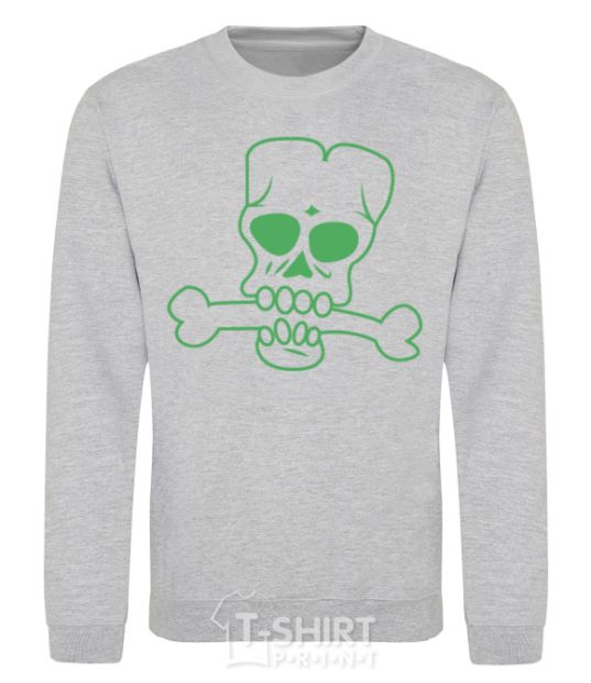 Sweatshirt zombie bone sport-grey фото