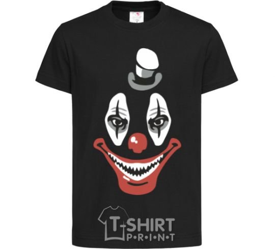 Kids T-shirt scary clown black фото